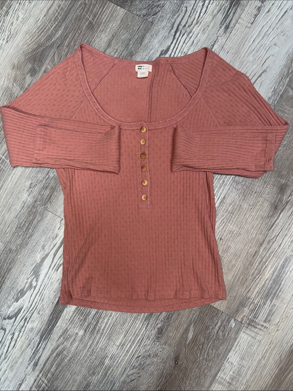 Billabong Women’s Call Me Long Sleeve Knit Shirt Size S